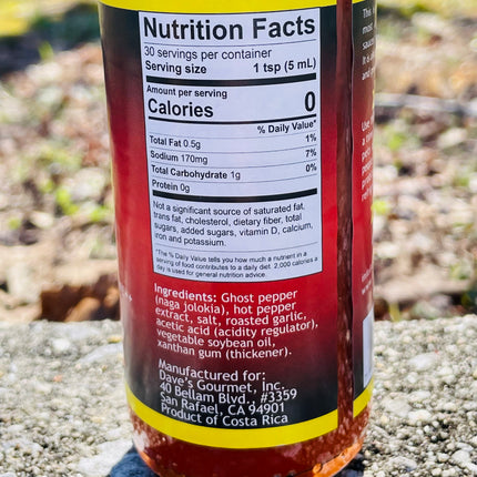 Dave's Ghost Pepper Jolokia Hot Sauce - 5 oz.