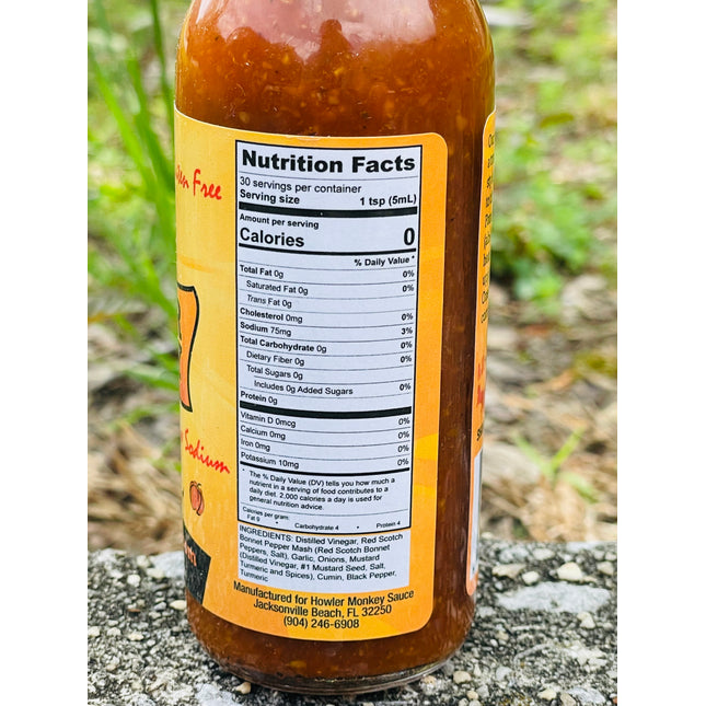 Howler Monkey Original Hot Sauce (BEST BY FEB 2023)