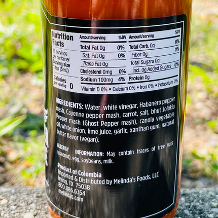 Melinda's Creamy Style Ghost Pepper Wing Sauce 12oz