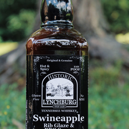 Historic Lynchburg Swineapple Rib Glaze & BBQ Sauce - HOT 110 Poof - 16 oz.