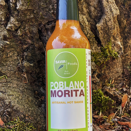 Savir Poblano Morita Hot Sauce (Best By: 1/2024)