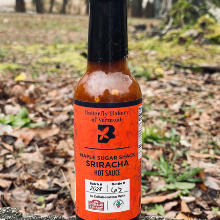 Butterfly Bakery VT Maple Sugar Shack Sriracha Hot Sauce - 5 oz.